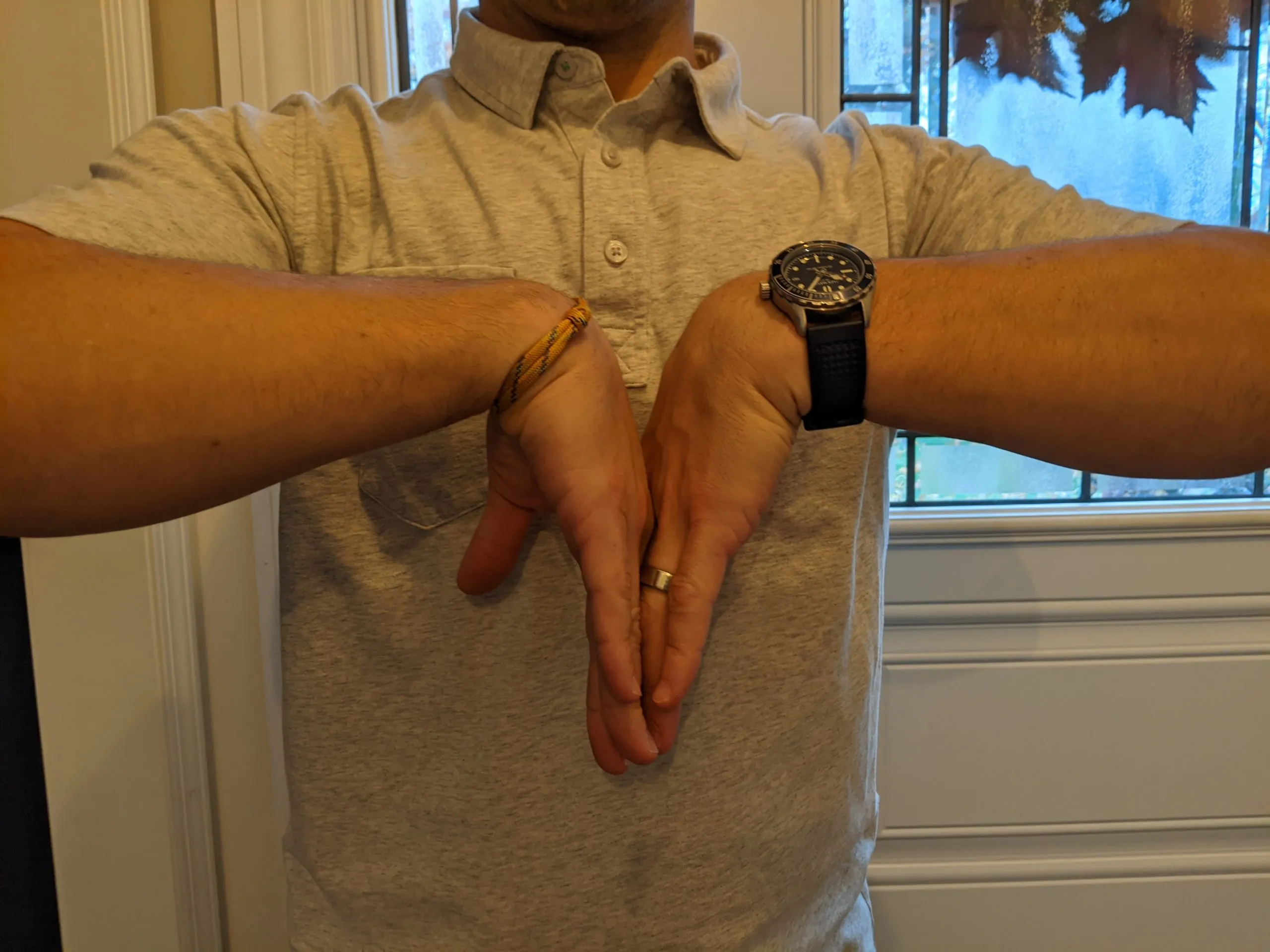 Phalen’s maneuver, testing carpal tunnel syndrome