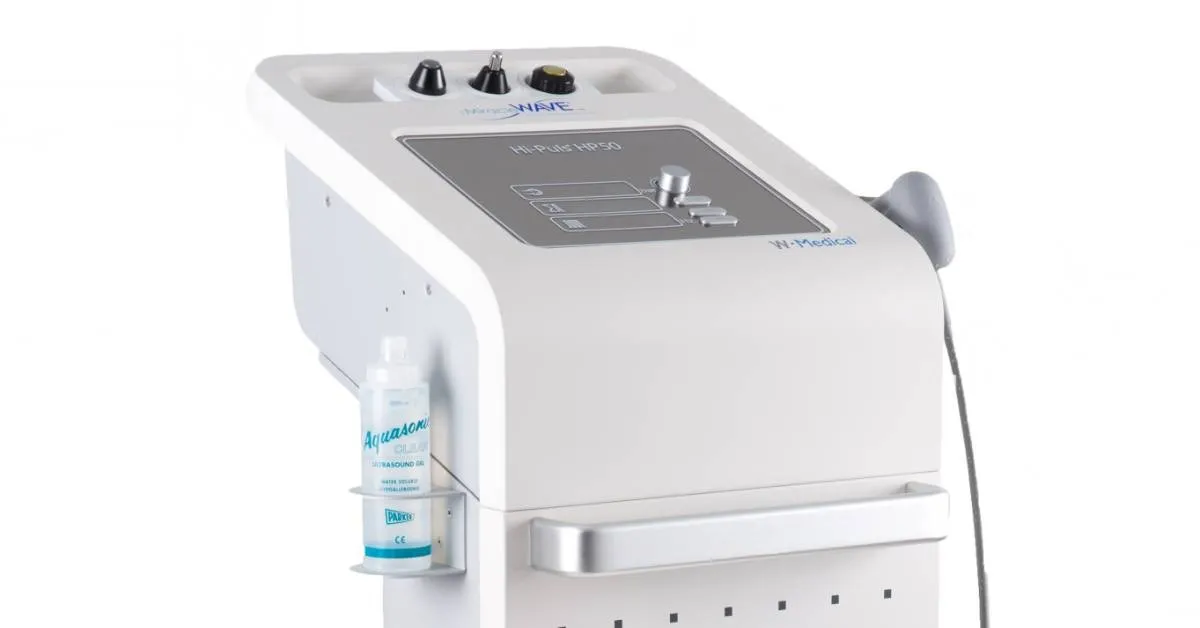 The Miracle Wave® HP50 shockwave therapy device used at REACH Rehab + Chiropractic